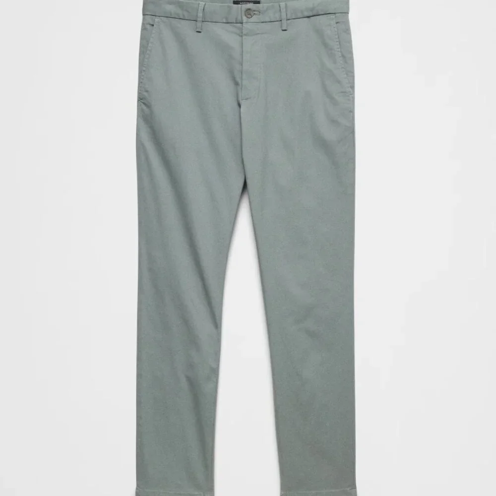 Banana Republic Men's Skinny Lived-In Chino, Grey Succulent, 30x30, EUC